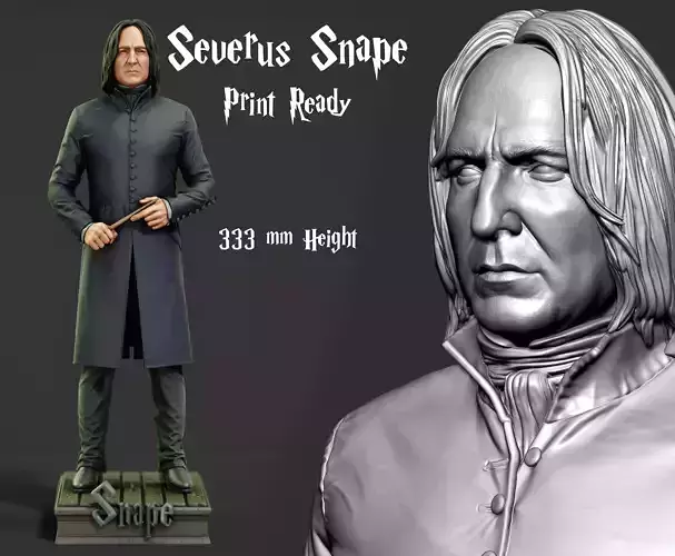 Severus Snape Print Ready 3D Model 3D print model 3D print model