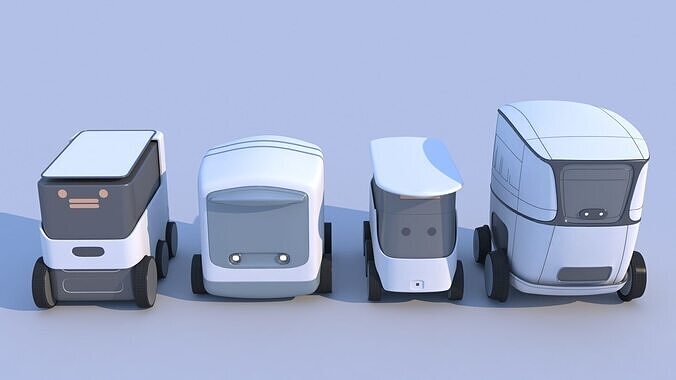 Logistics Delivery Robots 3D model