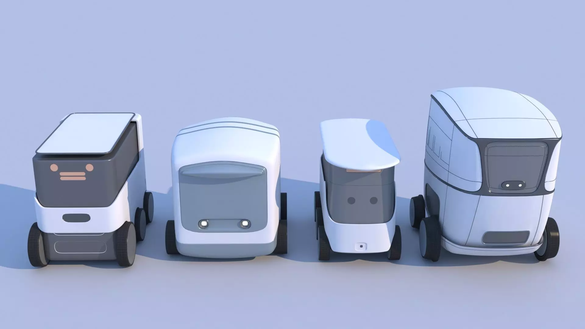 Logistics Delivery Robots 3D model