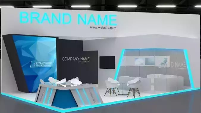 3d booth 3D model 3d booth 3D model