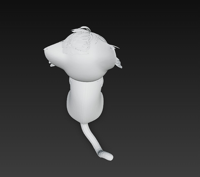 Optimized Low-Poly Kitten 3D Model UE5- Unity Real-Time Ready Low-poly 3D model_14