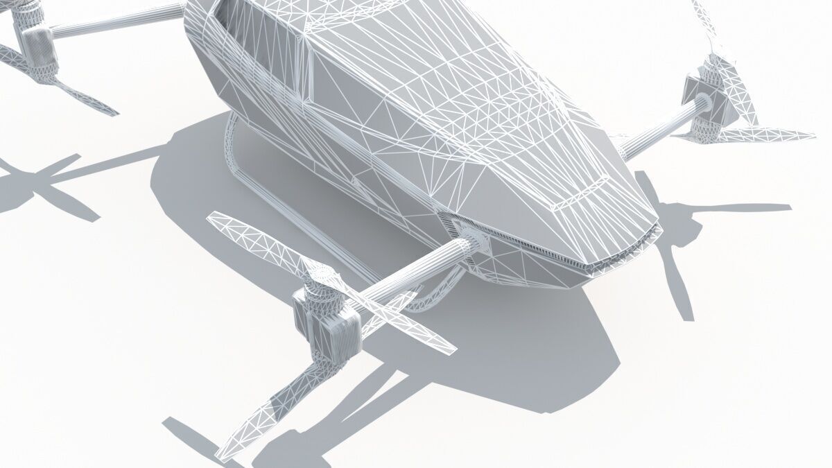 Evtol Flying Car Xpeng Traveler X2 3D model_15