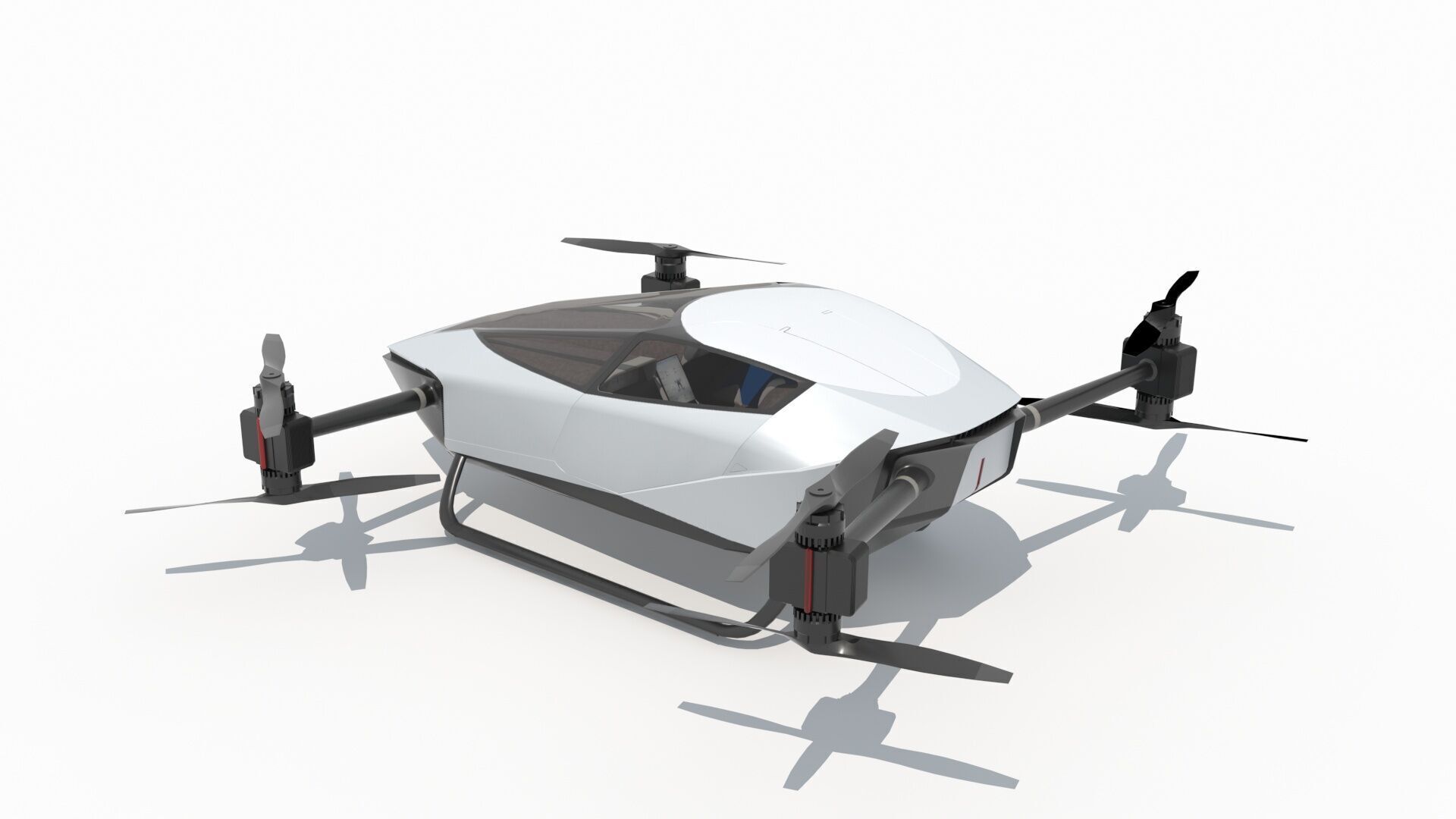 Evtol Flying Car Xpeng Traveler X2 3D model_5