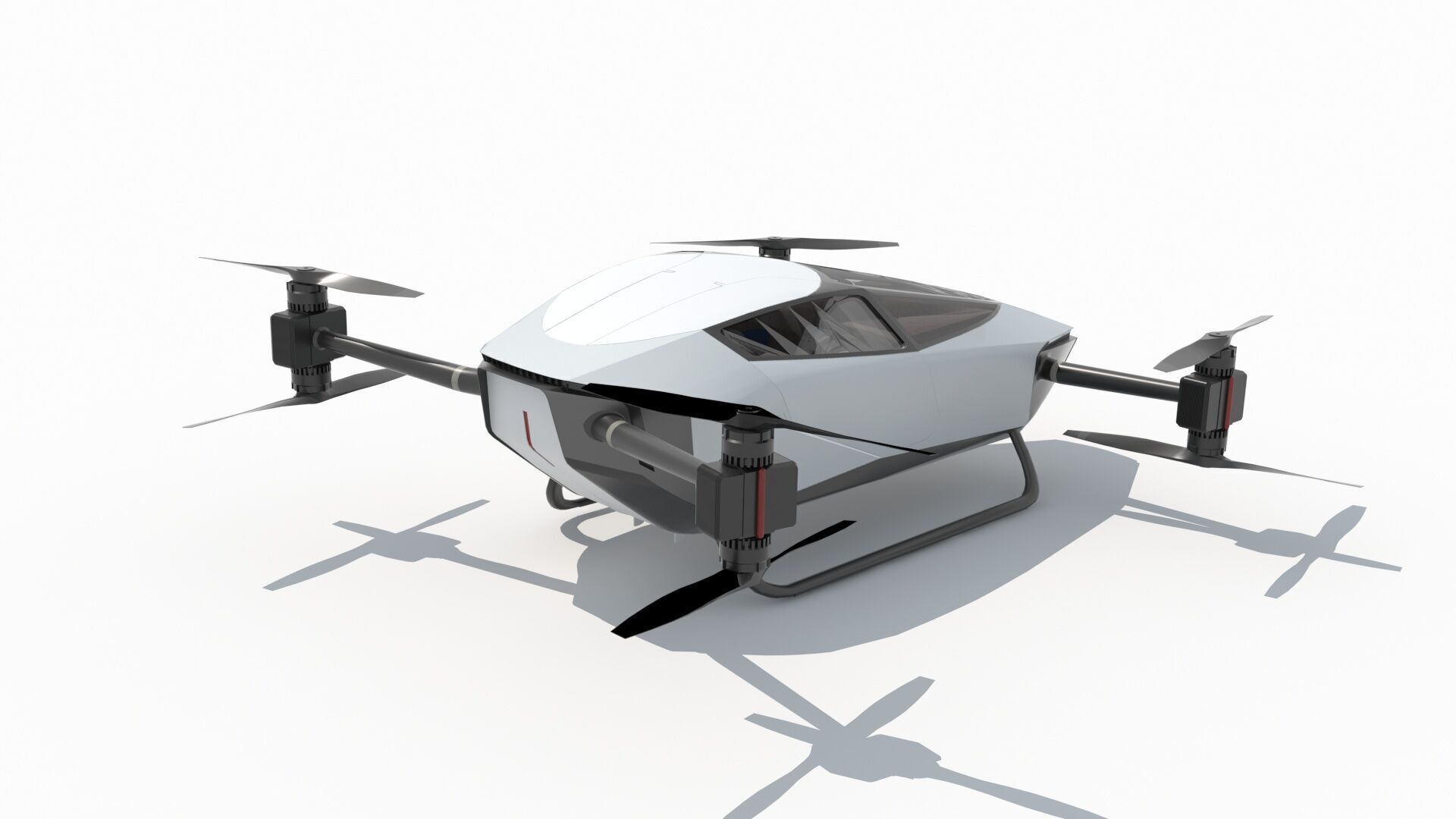 Evtol Flying Car Xpeng Traveler X2 3D model_3