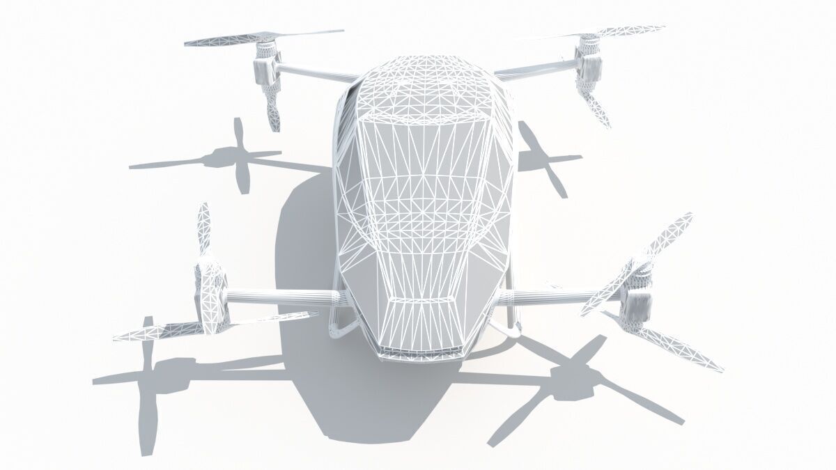 Evtol Flying Car Xpeng Traveler X2 3D model_13