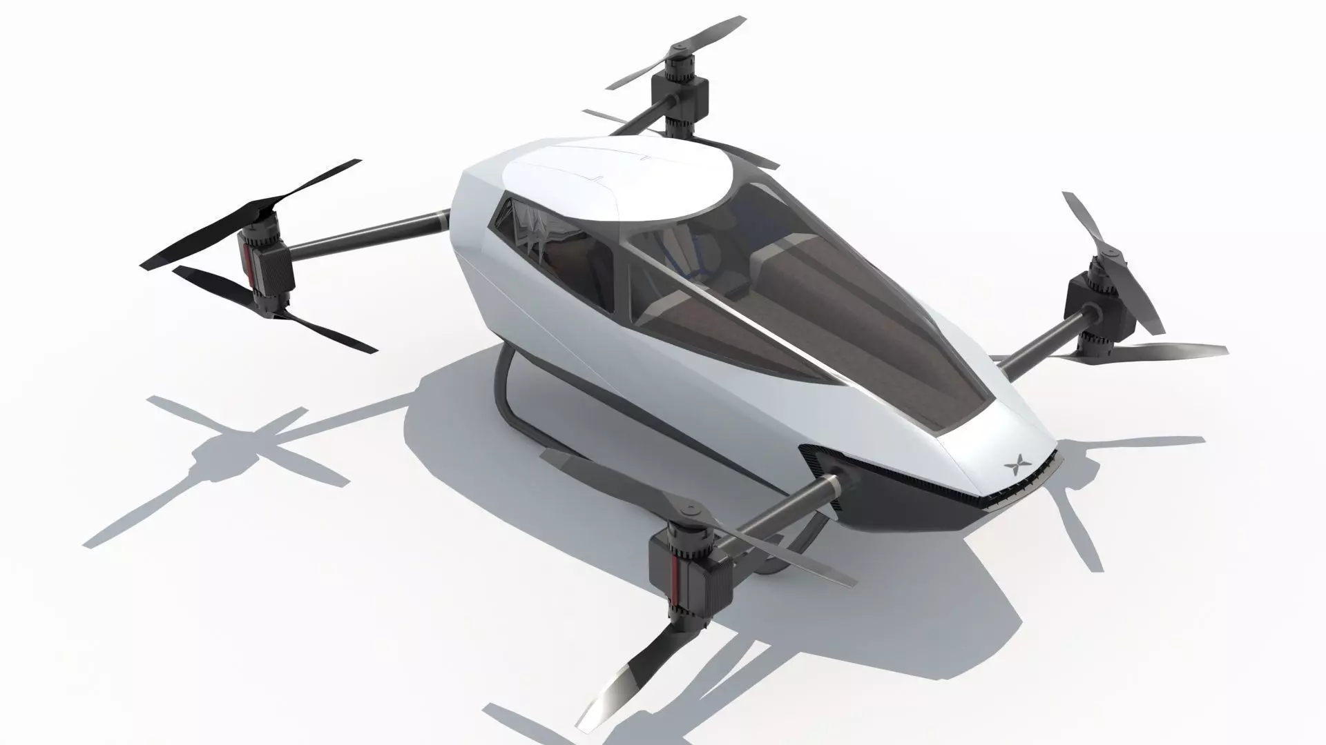 Evtol Flying Car Xpeng Traveler X2 3D model_0