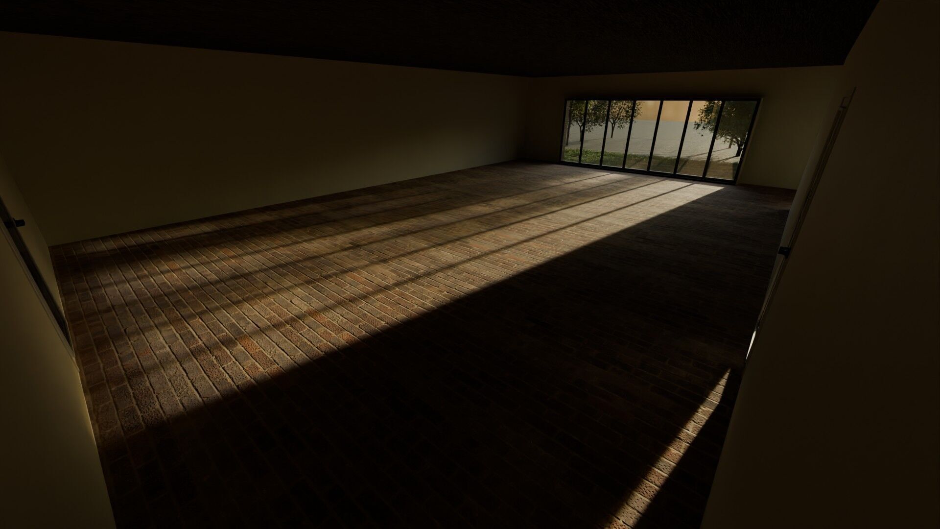 Industrial Two-Story Building Low Poly PBR Game Ready Asset Low-poly 3D model_11