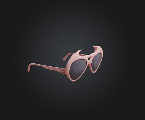 Devil Horn Sunglasses 3D model