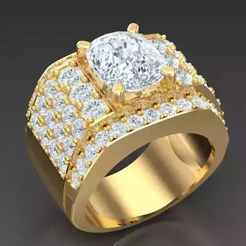 Top Trending Men Ring Designs 5MR076 3D print model