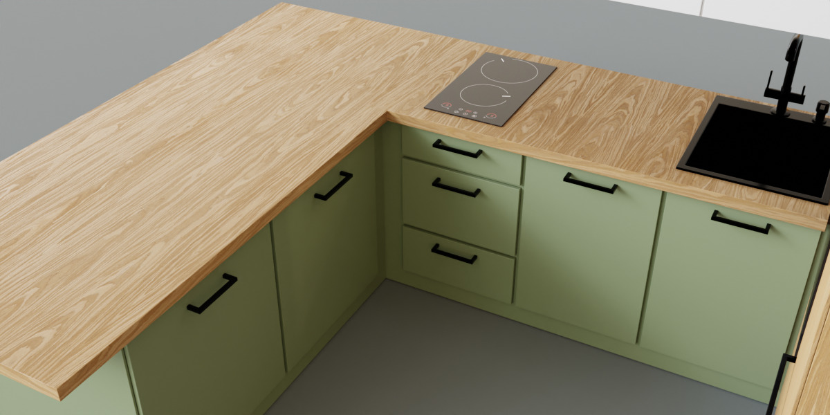 Modern Scandinavian Kitchen Set 3D Model 3D model_8