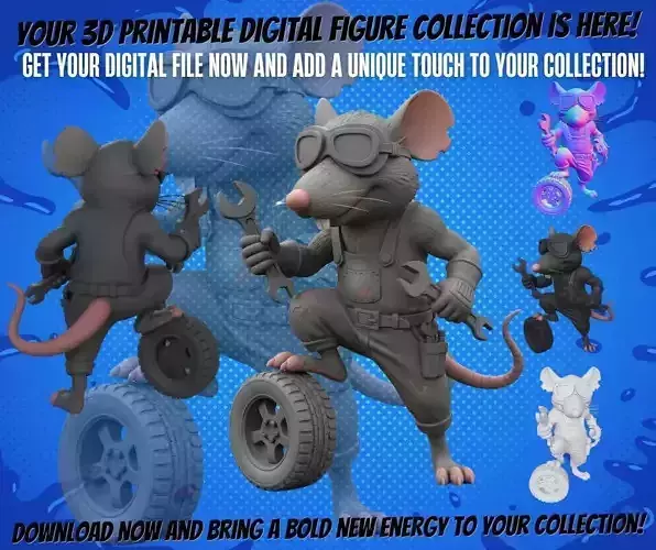 Mechanic Mouse 3D print model