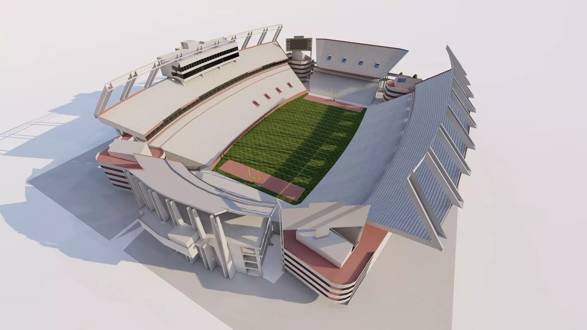 Football Stadium-American football 3D model_0