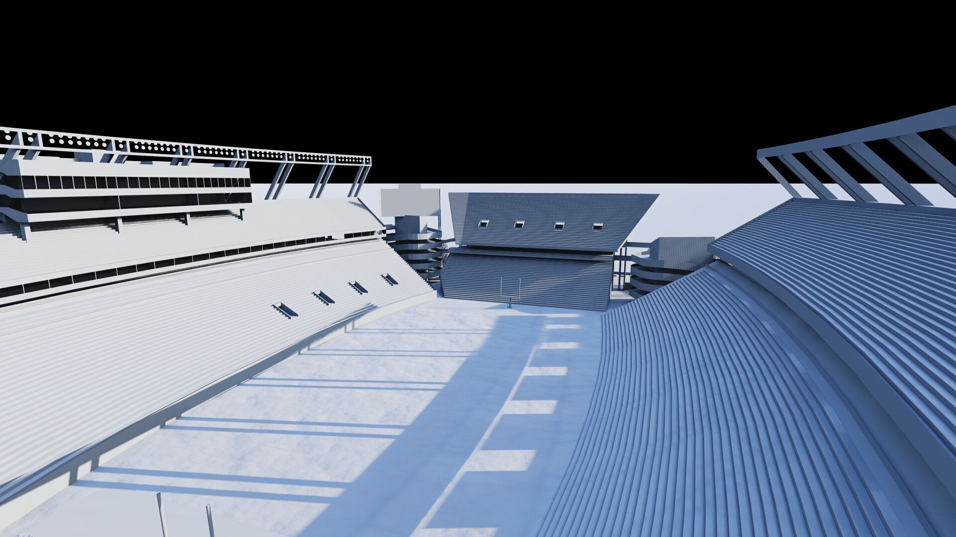 Football Stadium-American football 3D model_19