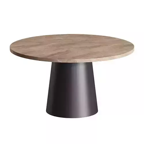 Liam Rustic Lodge Brown Dining Table Low-poly 3D model