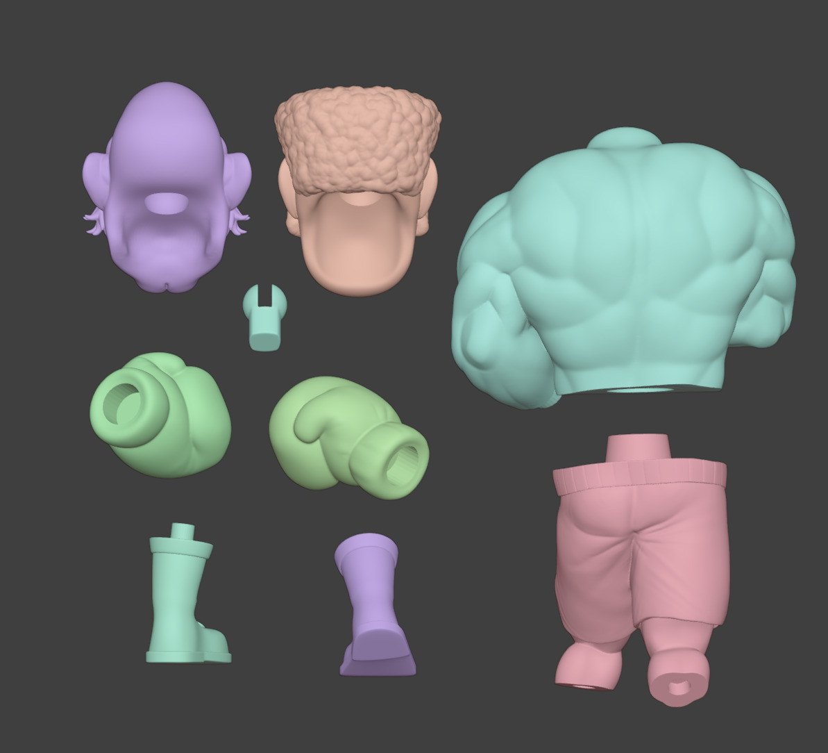 Bald Bull and Mr Sandman Punch Out 3D print model_5