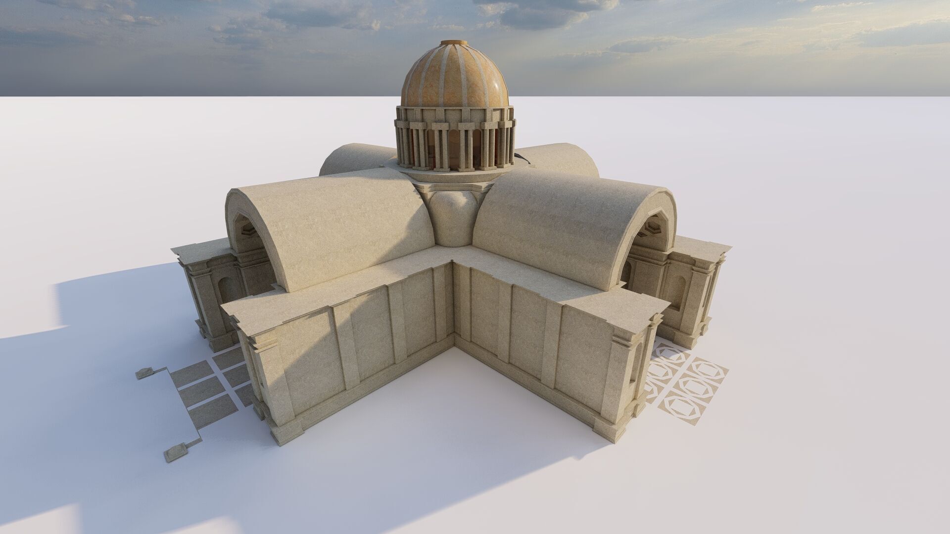 Parthenon-Historical Greek Temple 3D model_2