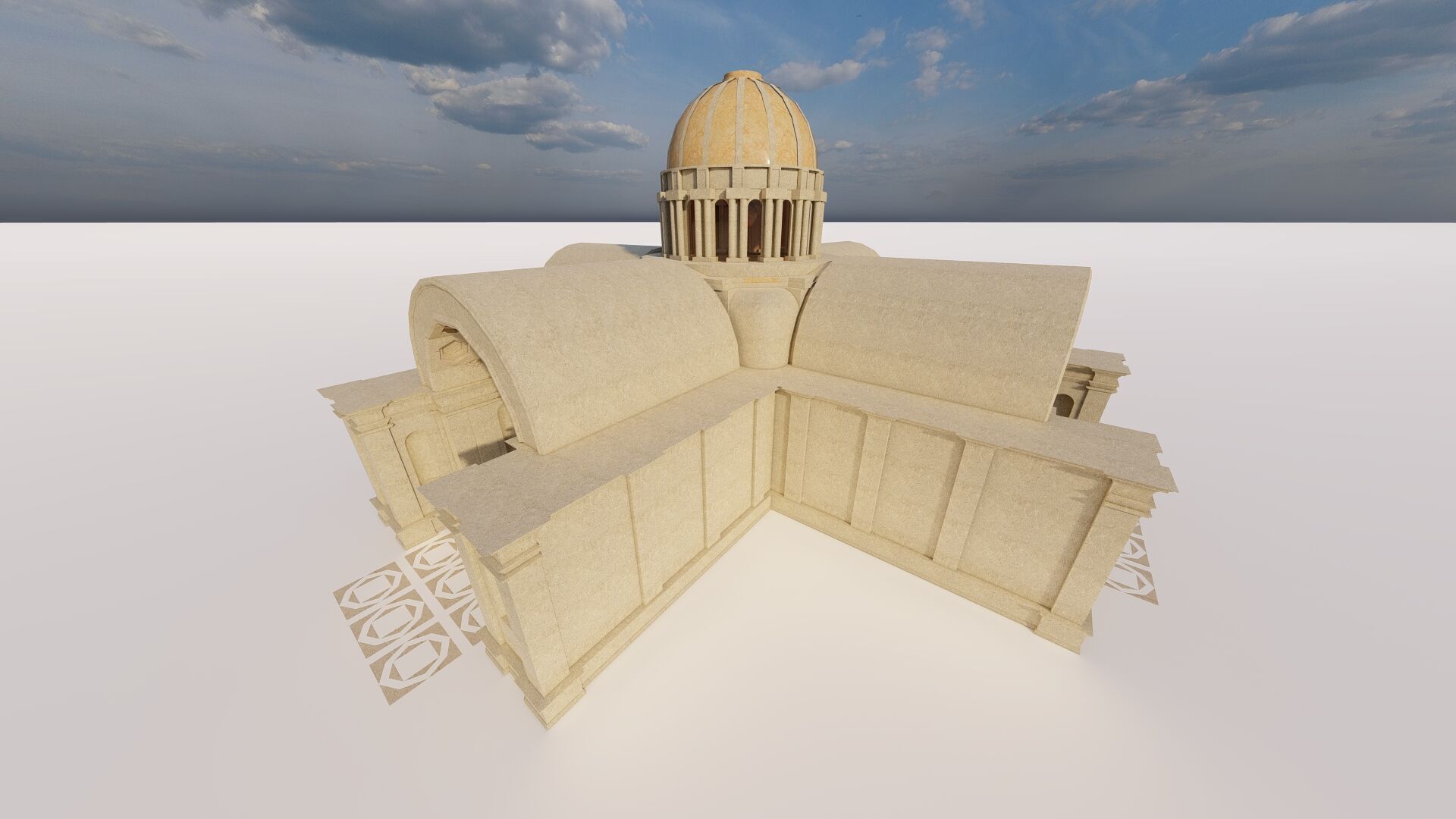 Parthenon-Historical Greek Temple 3D model_9