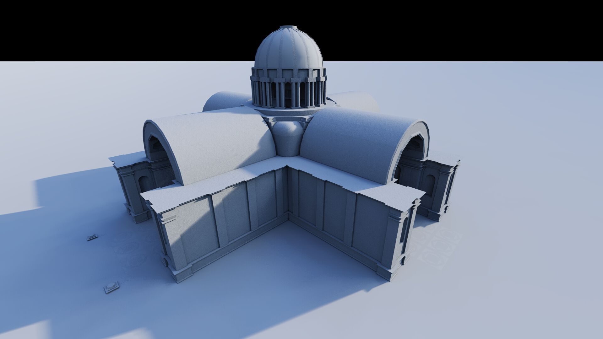 Parthenon-Historical Greek Temple 3D model_11