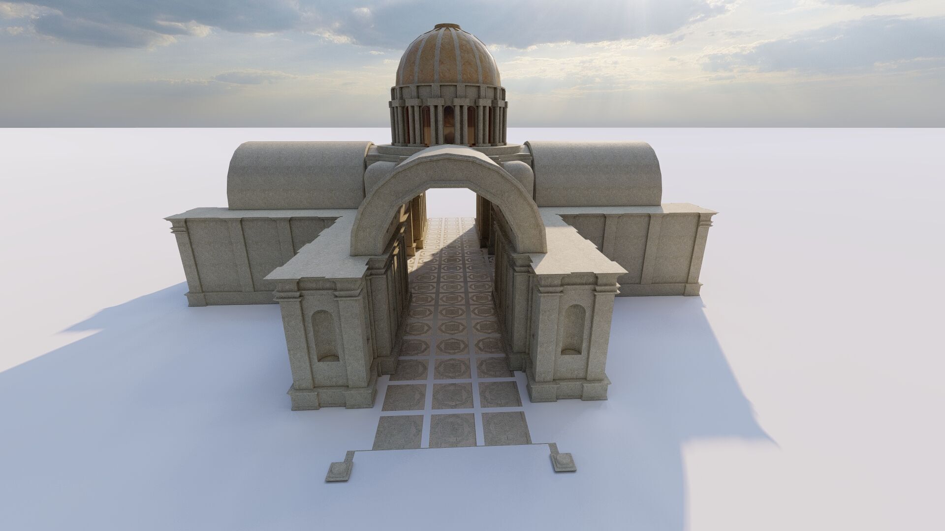 Parthenon-Historical Greek Temple 3D model_1