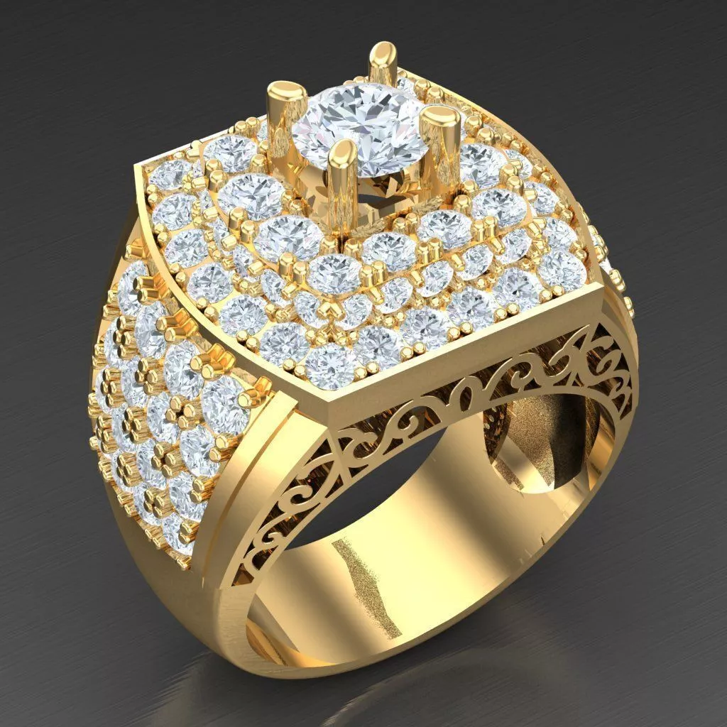 Top Trending Men Ring Designs 5MR028 3D print model