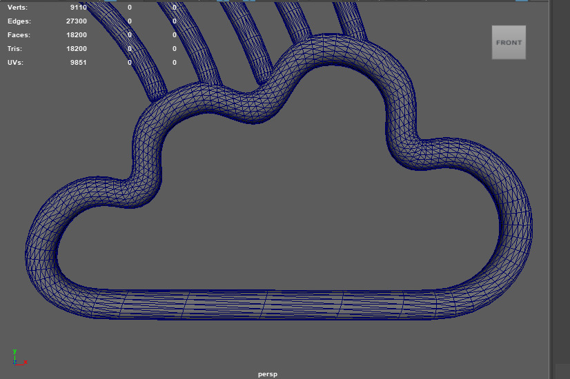 Rainbow Neon Light 3D model_12