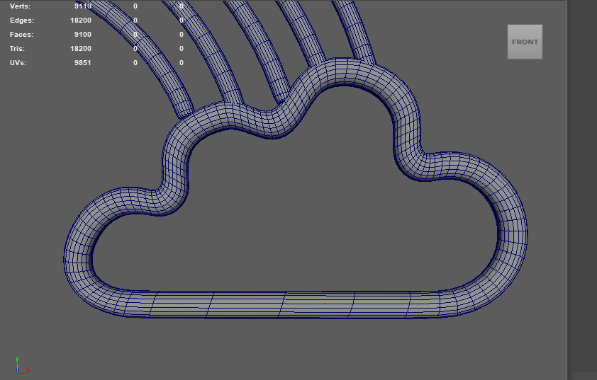 Rainbow Neon Light 3D model_11