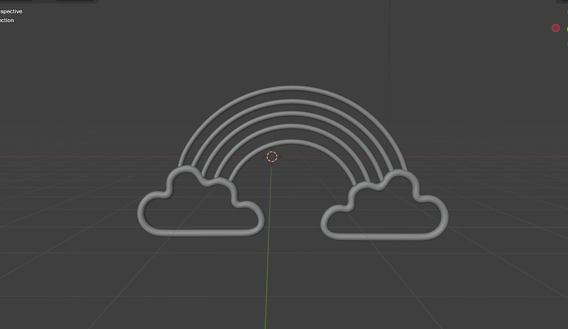 Rainbow Neon Light 3D model_10