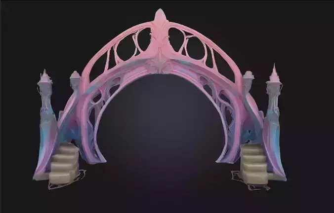 Enchanted Archway  A Gateway to the Mystical Unknown 3D model