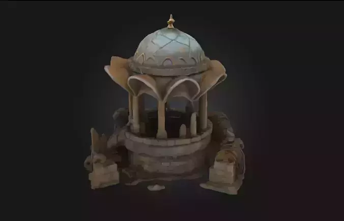 Ancient Gazebo Structure  Elegance Preserved Through Time