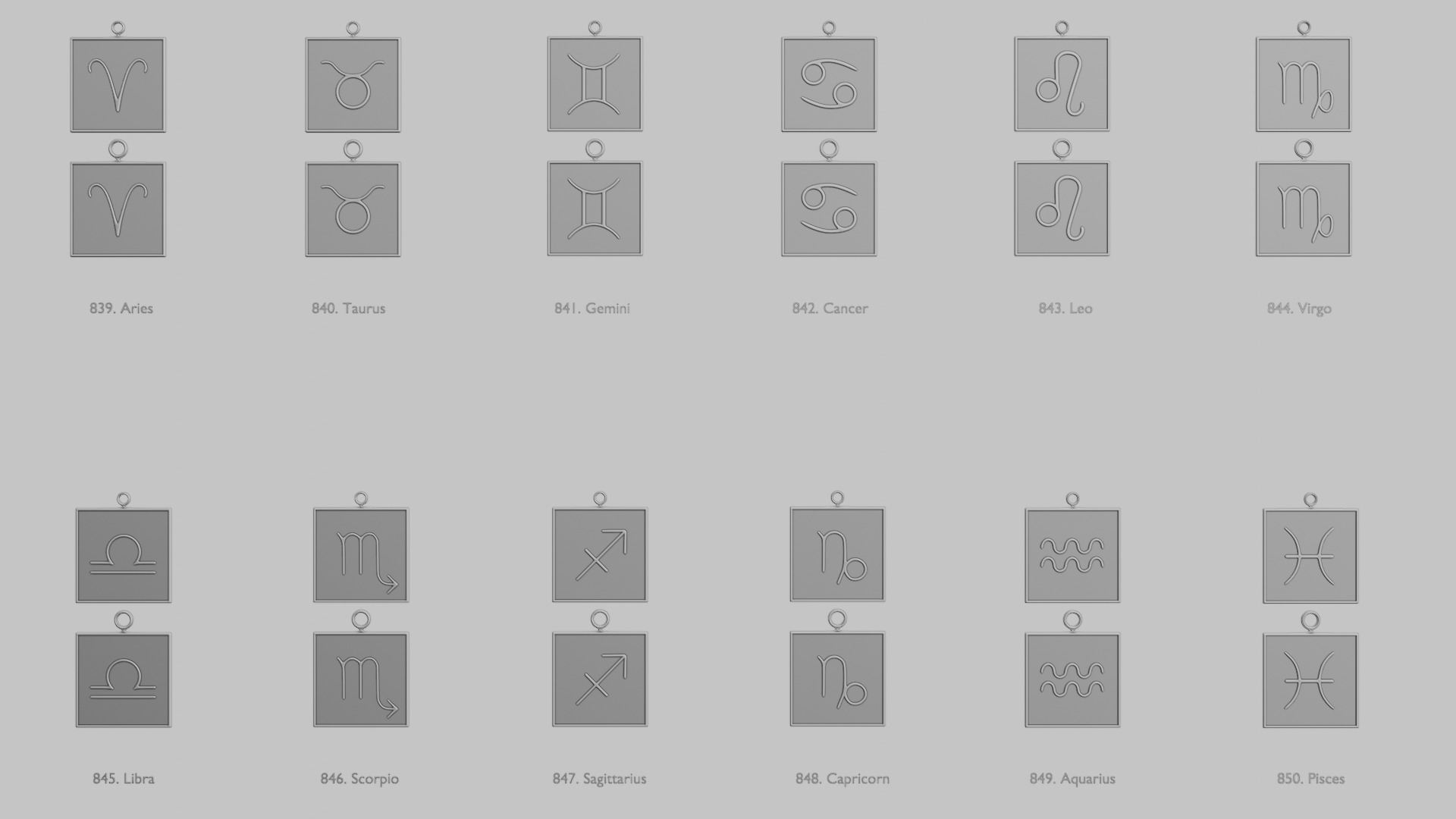 Symbols Pack Signs Identity Spirituality 3D print model_3