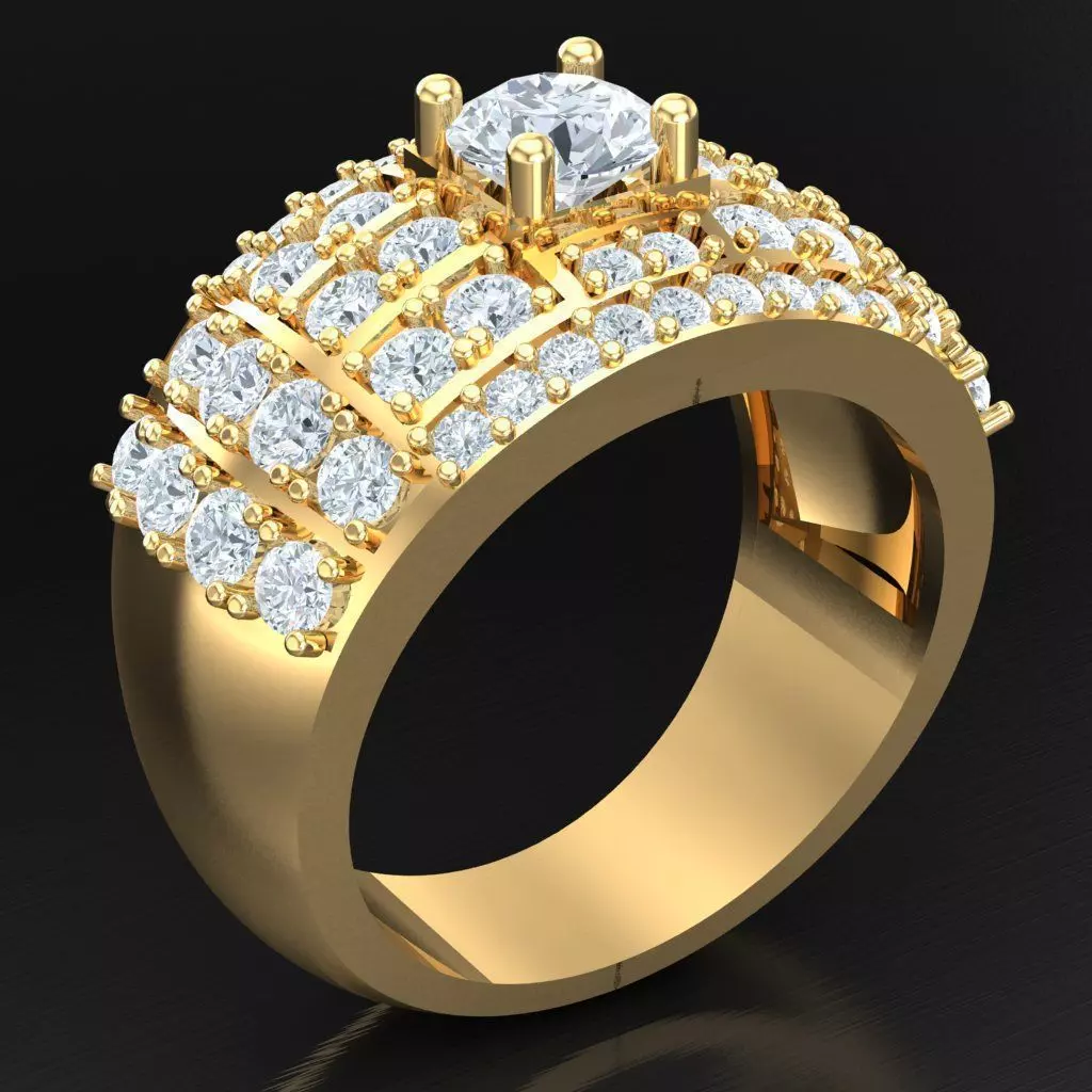 Top Trending Men Ring Designs 4MR089 3D print model_0