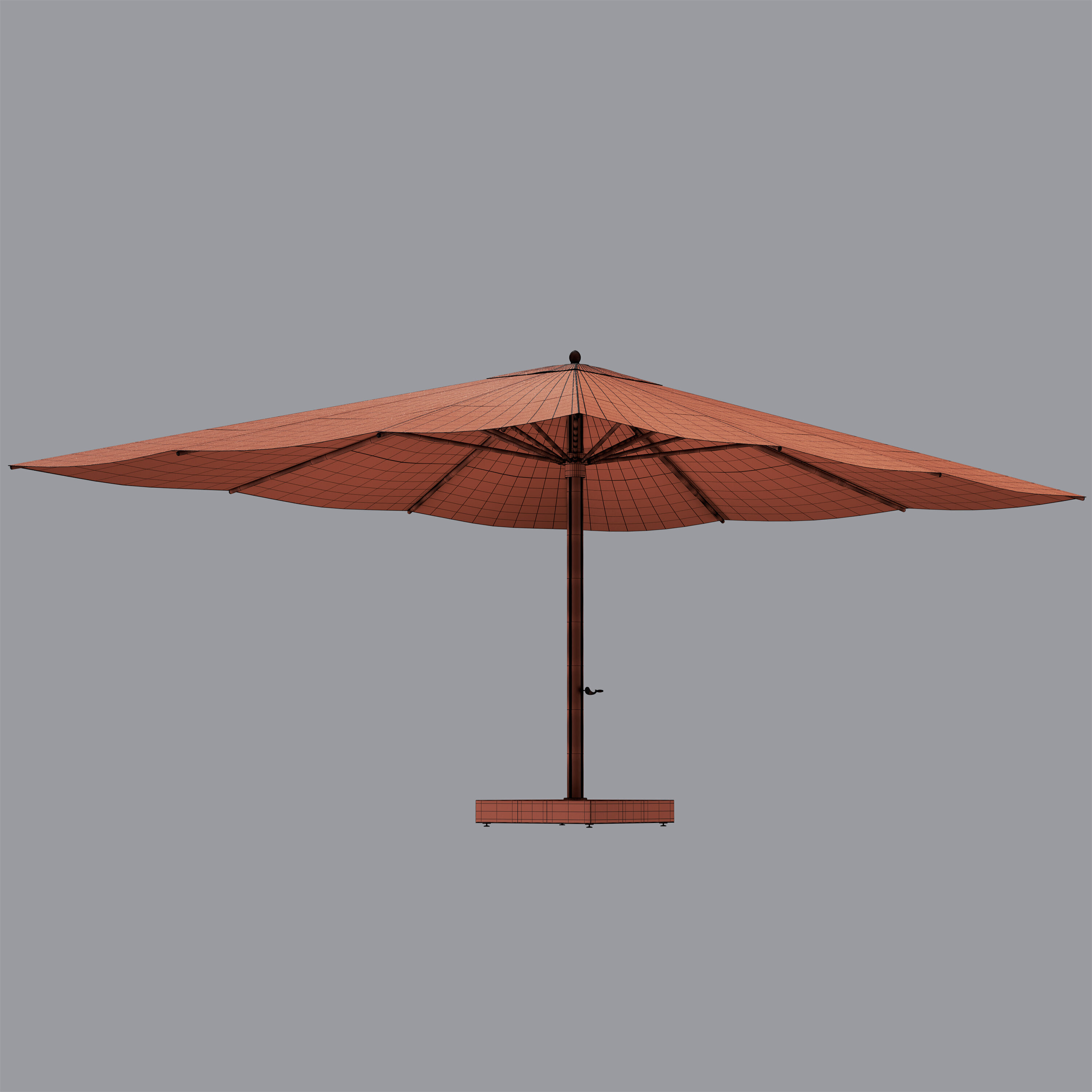 Ocean Master Classic Rectangle Parasol 3D model_6