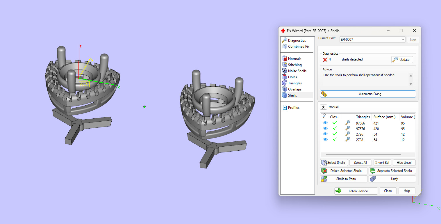 Women Diamond Stud with Pointer Diamond 3D print model_10