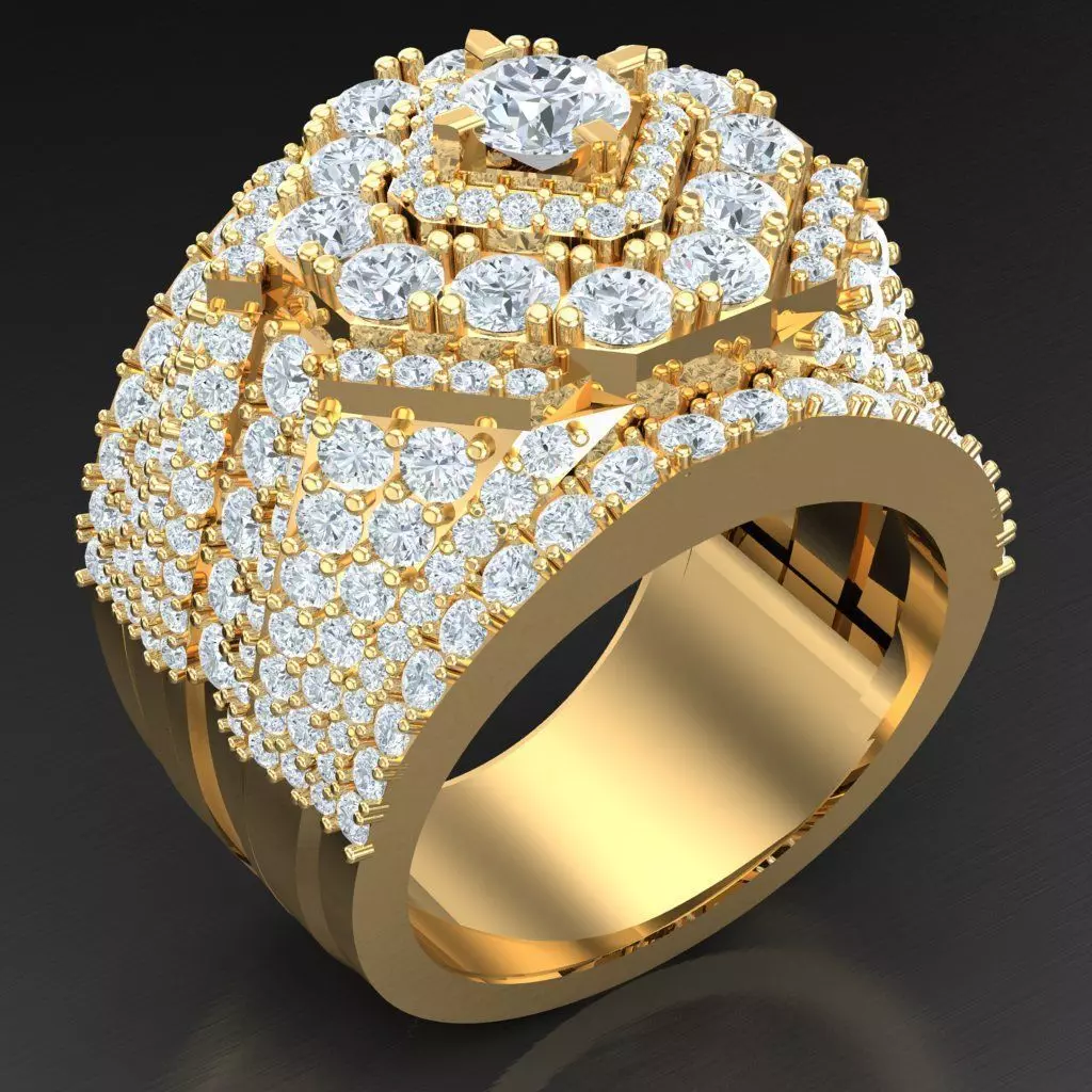 Top Trending Men Ring Designs 4MR080 3D print model