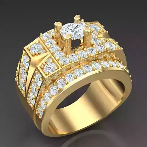 Top Trending Men Ring Designs 4MR068 3D print model