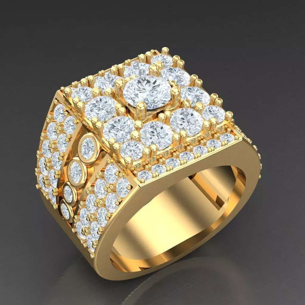 Top Trending Men Ring Designs 4MR066 3D print model