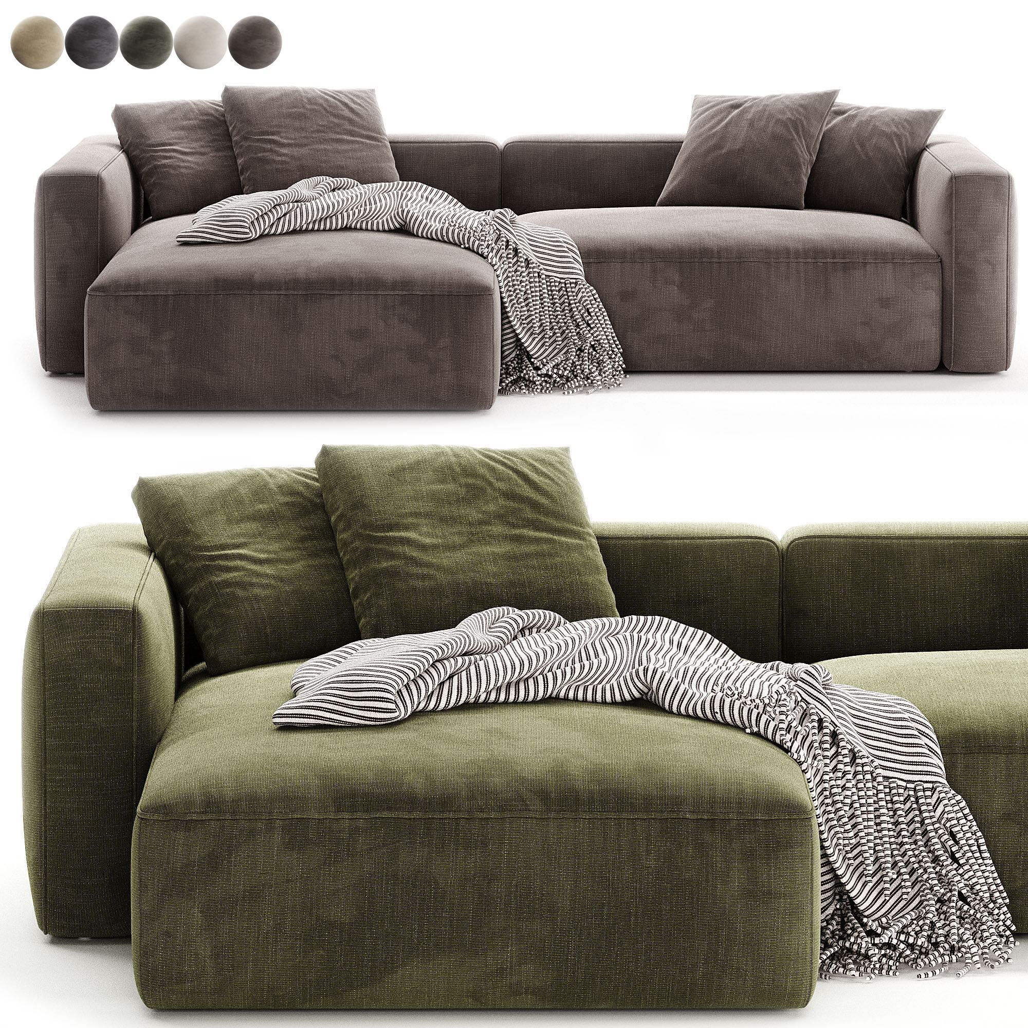 Bari Sofa By Costabella 3D model_5