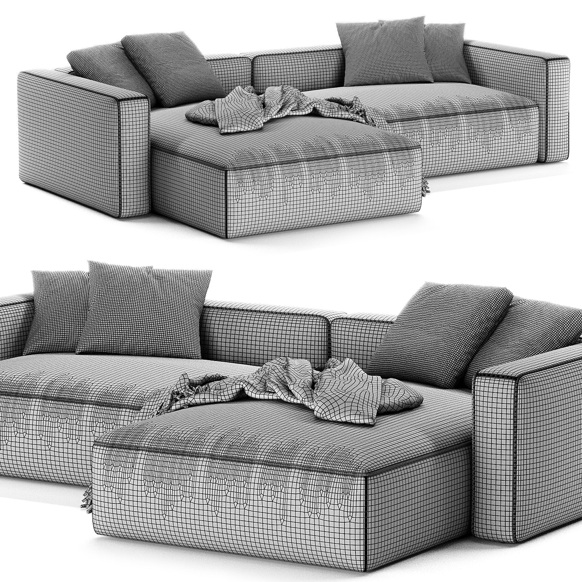 Bari Sofa By Costabella 3D model_6