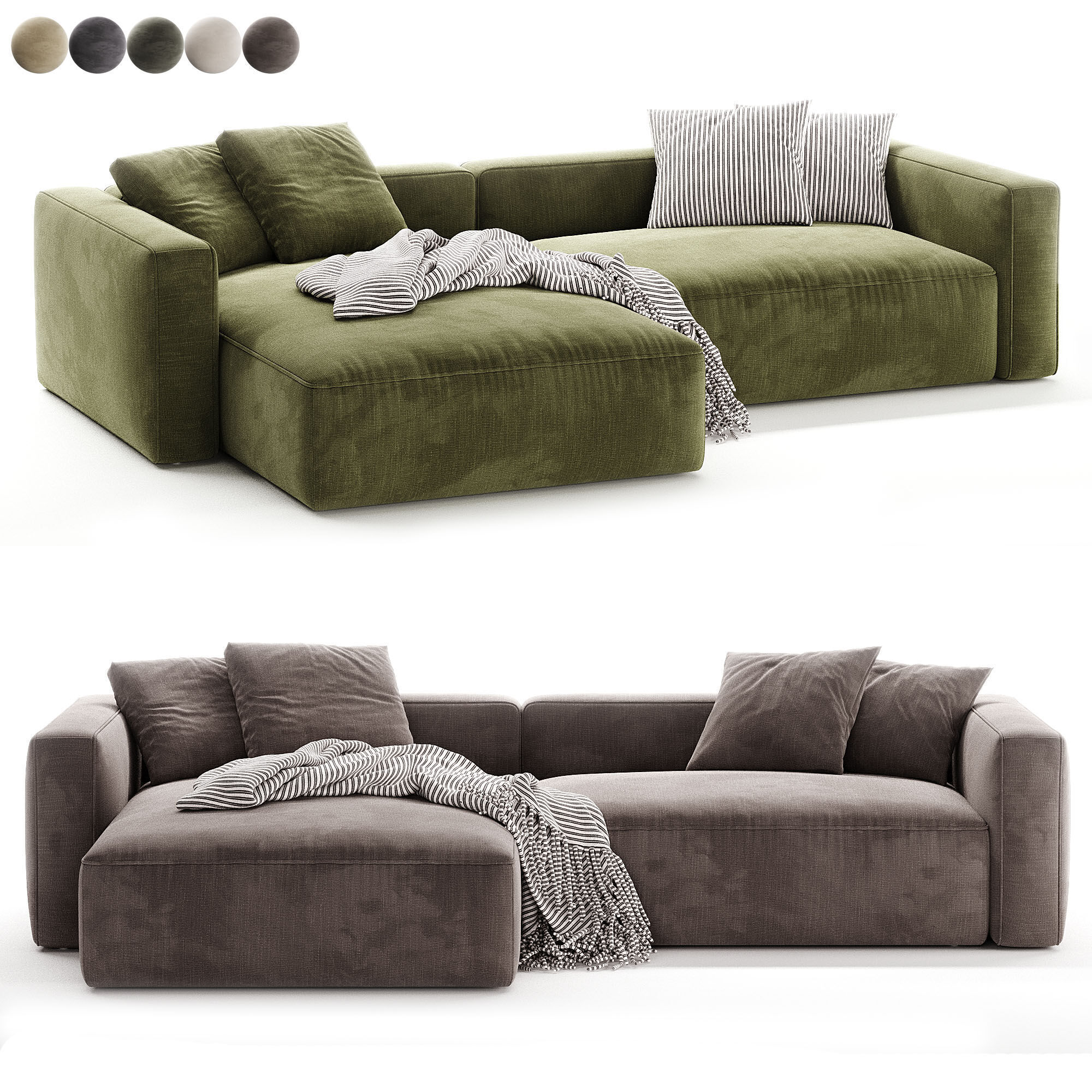 Bari Sofa By Costabella 3D model_3