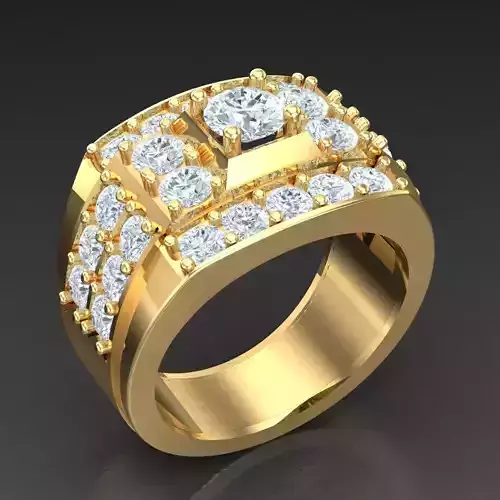 Top Trending Men Ring Designs 4MR061 3D print model