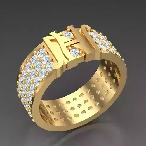 Top Trending Men Ring Designs 4MR052 3D print model
