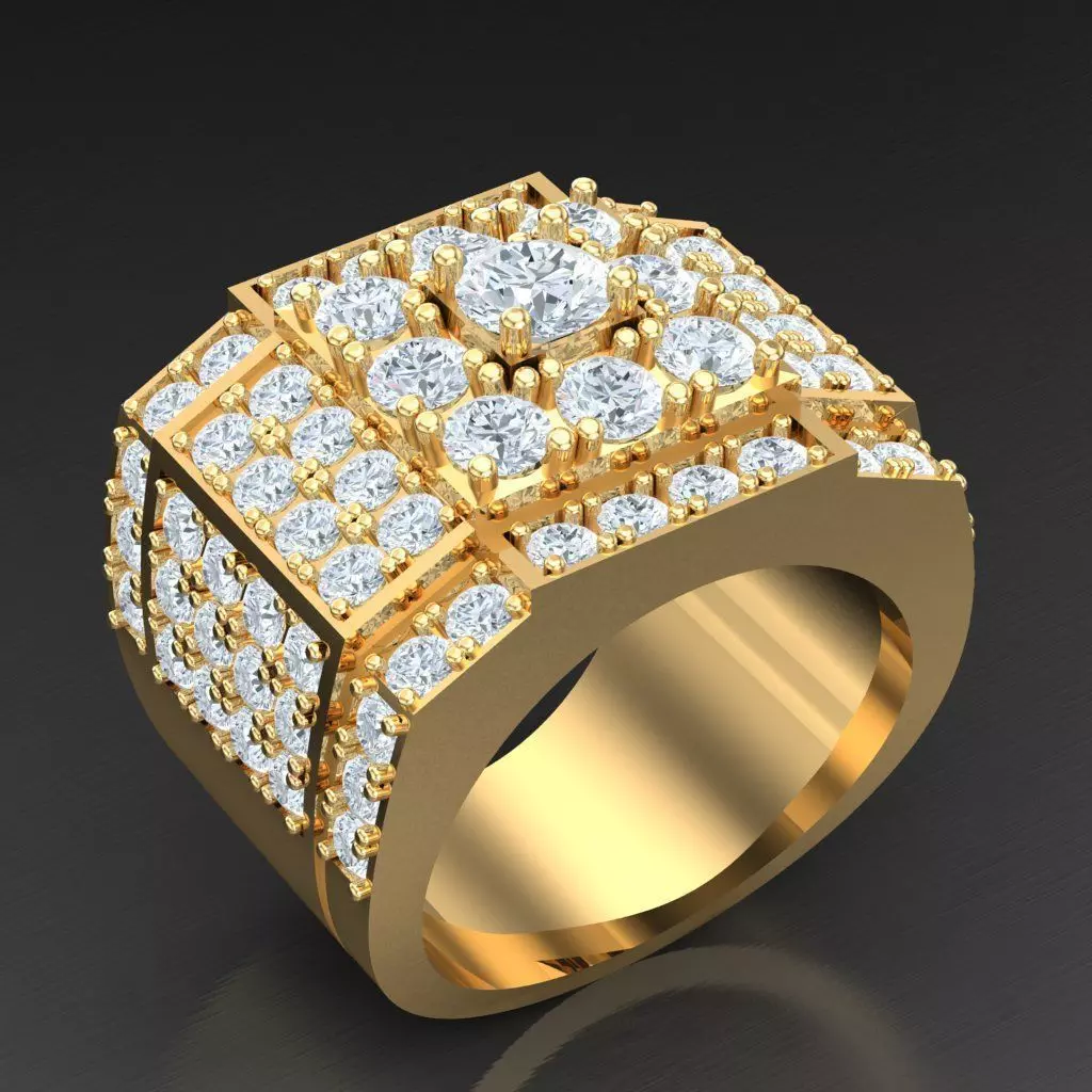 Top Trending Men Ring Designs 4MR050 3D print model