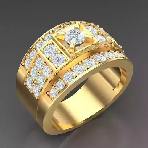 Top Trending Men Ring Designs 4MR047 3D print model