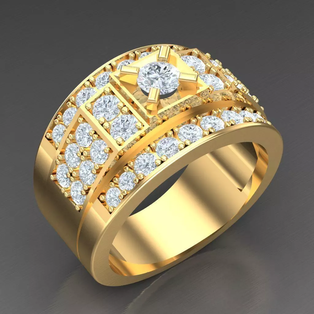 Top Trending Men Ring Designs 4MR047 3D print model
