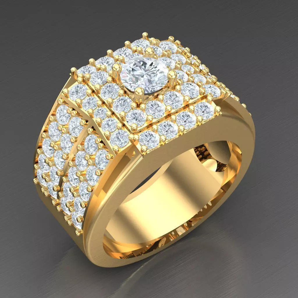 Top Trending Men Ring Designs 4MR043 3D print model