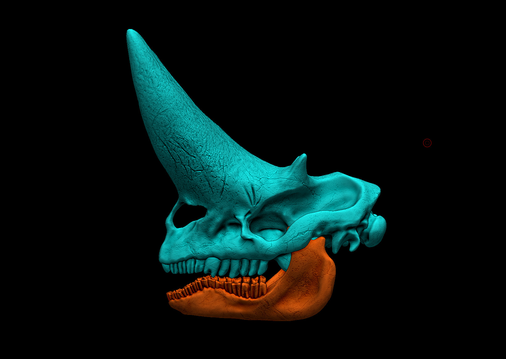 Arsinoitherium Skull 3D print model_6