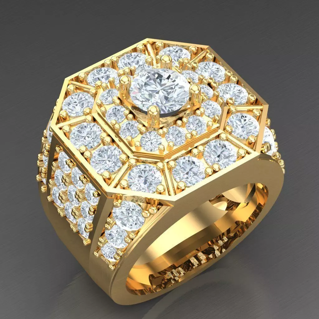 Top Trending Men Ring Designs 4MR036 3D print model