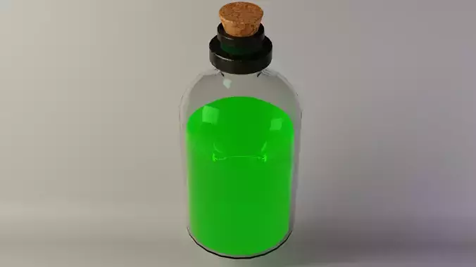 Fantasy Potion Bottle Stylized Game Asset