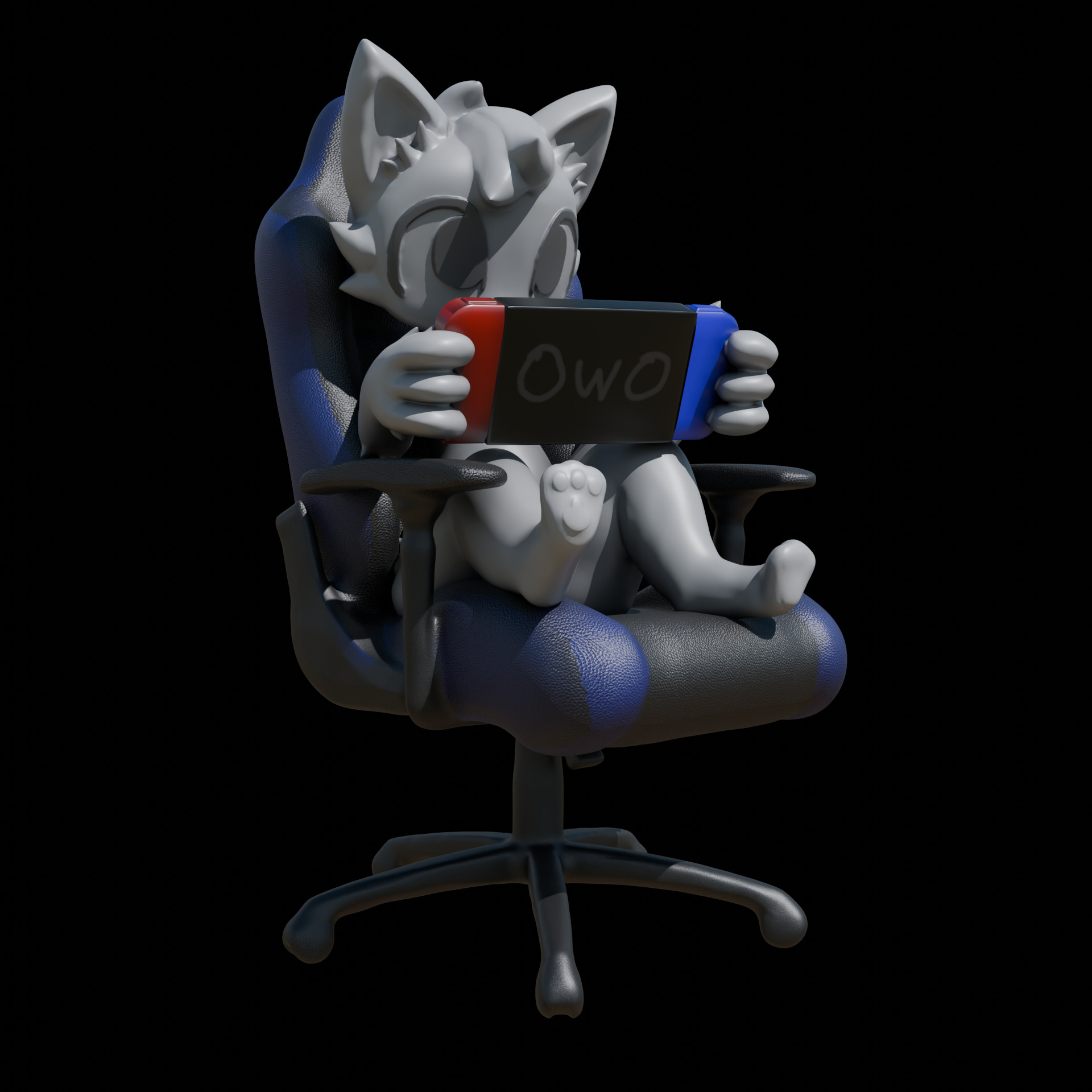 Boy Kisser Furry 3D print model_1