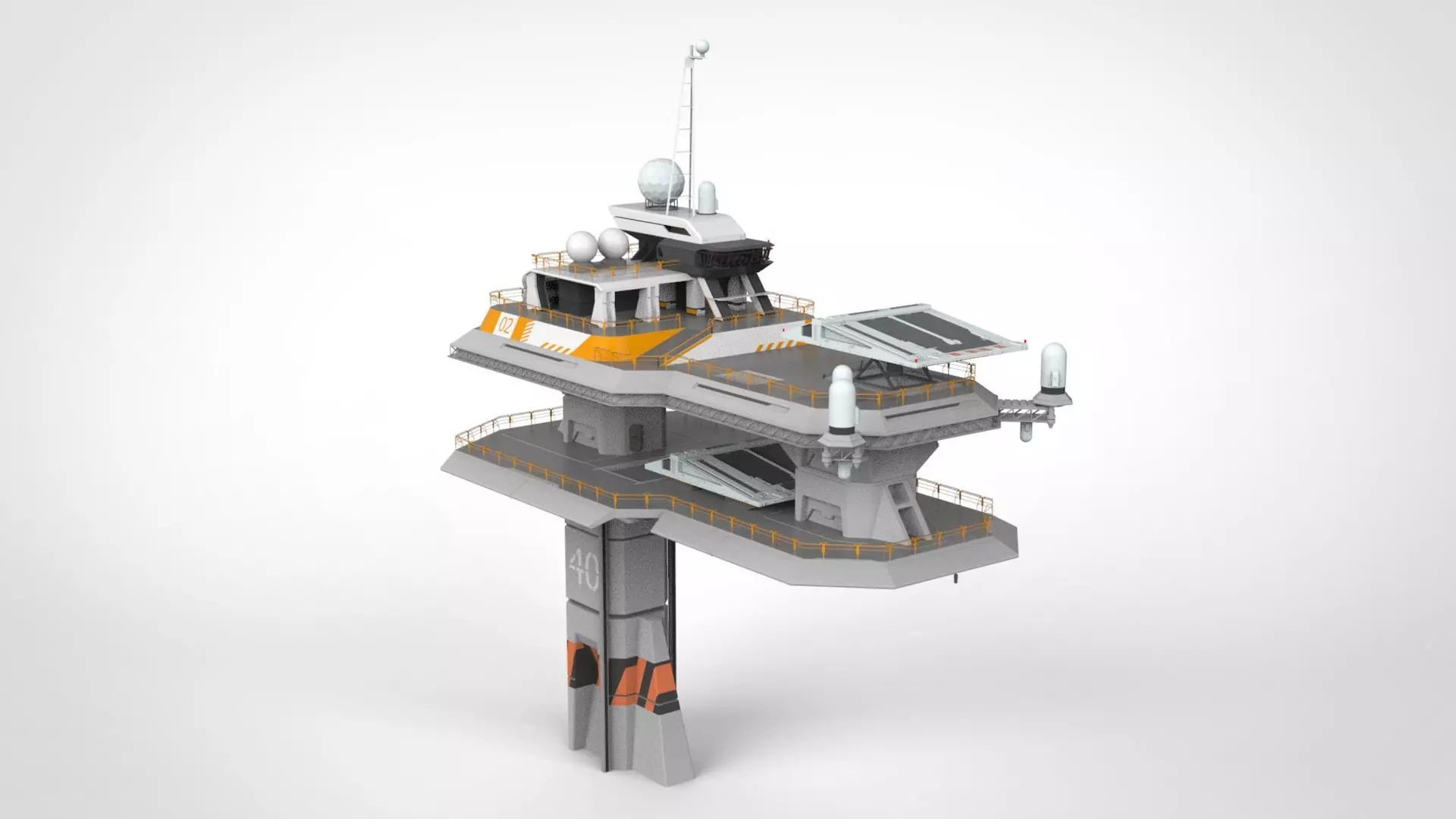 radar platform 3 3D model